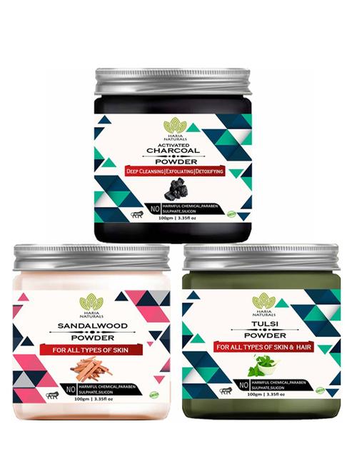 pack of 3 100% pure & natural powder combo - 18637818 - Very Small Image - 1