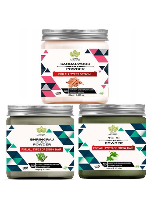 pack of 3 100% pure & natural powder combo - 18637821 - Very Small Image - 1