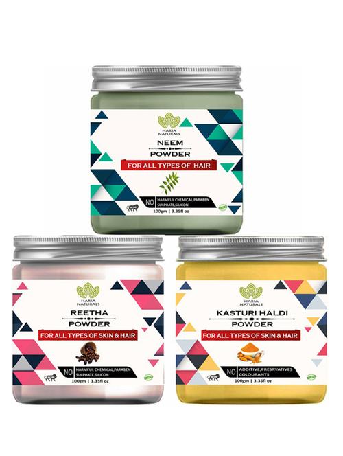 pack of 3 100% pure & natural powder combo - 18637823 - Very Small Image - 1