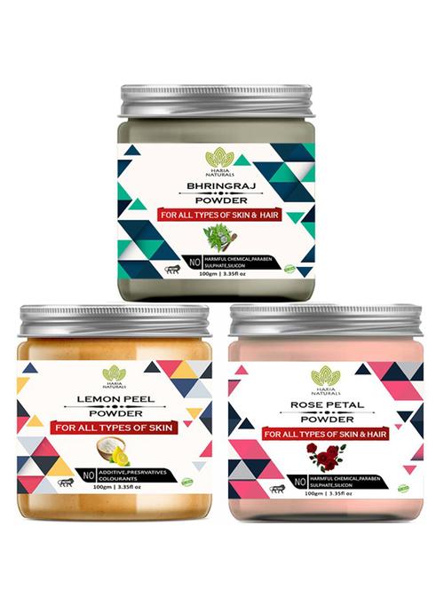 pack of 3 100% pure & natural powder combo - 18637825 - Very Small Image - 1