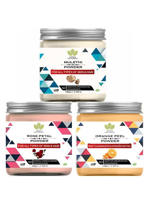 pack of 3 100% pure & natural powder combo - 18637826 - Very Small Image - 1
