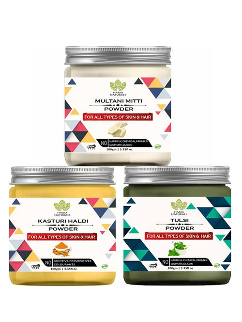 pack of 3 100% pure & natural powder combo - 18637827 - Very Small Image - 1