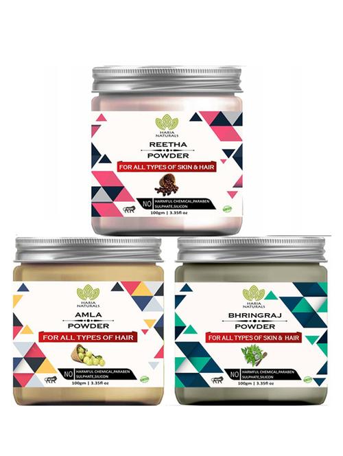 pack of 3 100% pure & natural powder combo - 18637831 - Very Small Image - 1