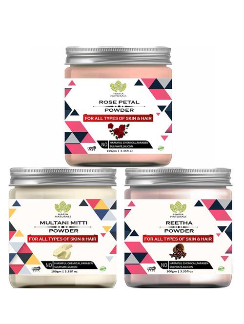 pack of 3 100% pure & natural powder combo - 18637832 - Very Small Image - 1