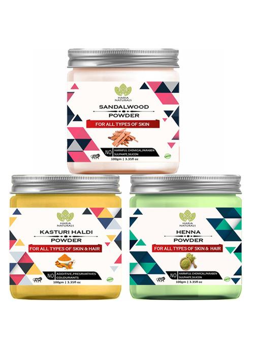 pack of 3 100% pure & natural powder combo - 18637833 - Very Small Image - 1