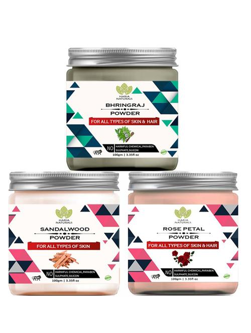 pack of 3 100% pure & natural powder combo - 18637836 - Very Small Image - 1