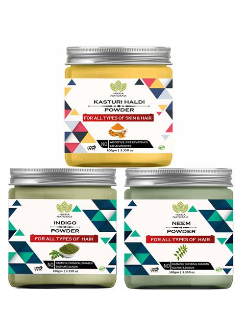 pack of 3 100% pure & natural powder combo - 18637837 - Very Small Image - 1