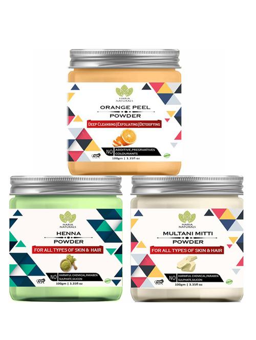 pack of 3 100% pure & natural powder combo - 18637843 - Very Small Image - 1