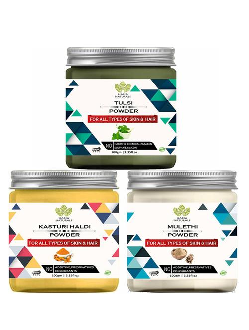 pack of 3 100% pure & natural powder combo - 18637847 - Very Small Image - 1