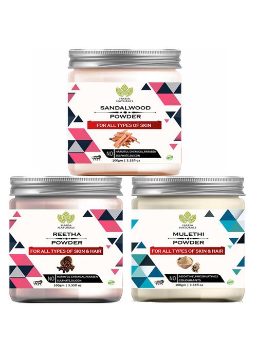 pack of 3 100% pure & natural powder combo - 18637848 - Very Small Image - 1