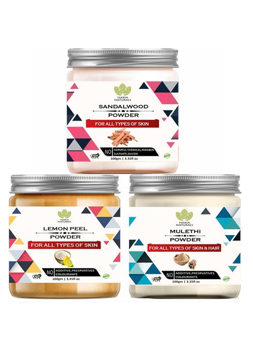 pack of 3 100% pure & natural powder combo - 18637852 - Very Small Image - 1