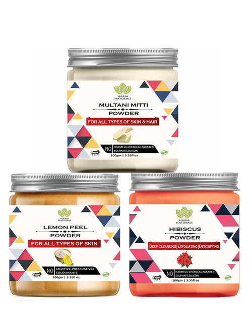 pack of 3 100% pure & natural powder combo - 18637853 - Very Small Image - 1