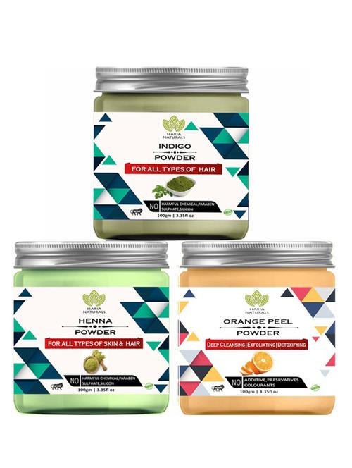 pack of 3 100% pure & natural powder combo - 18637855 - Very Small Image - 1