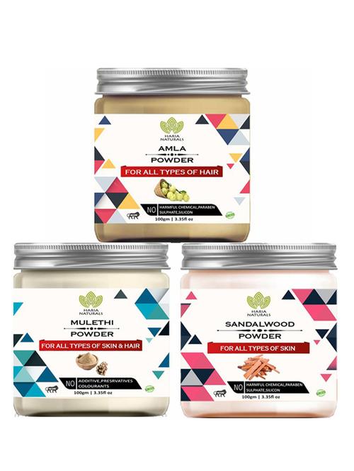 pack of 3 100% pure & natural powder combo - 18637857 - Very Small Image - 1