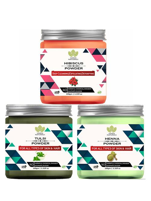pack of 3 100% pure & natural powder combo - 18637862 - Very Small Image - 1
