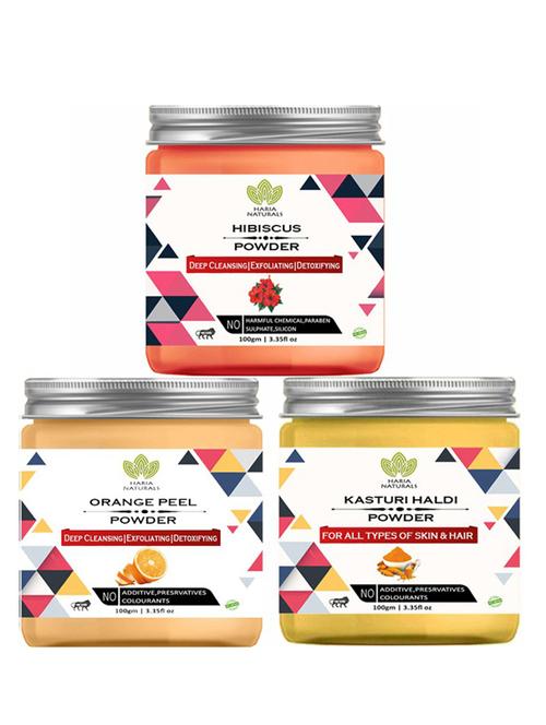 pack of 3 100% pure & natural powder combo - 18637864 - Very Small Image - 1