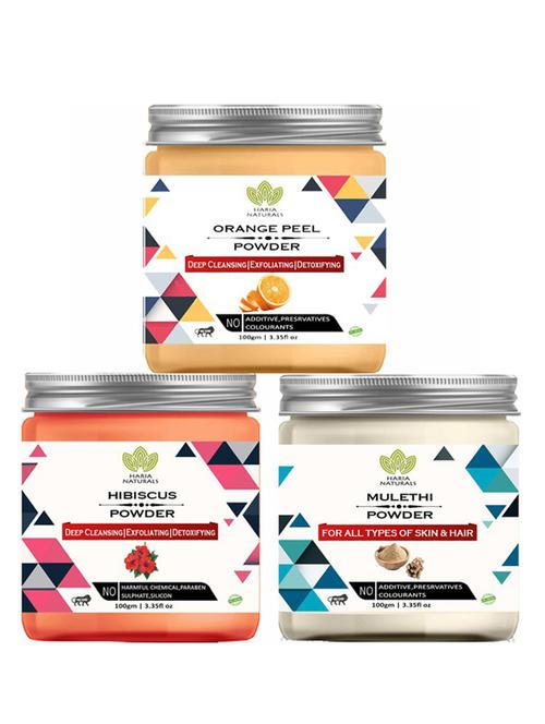 pack of 3 100% pure & natural powder combo - 18637867 - Very Small Image - 1