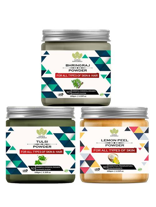 pack of 3 100% pure & natural powder combo - 18637869 - Very Small Image - 1