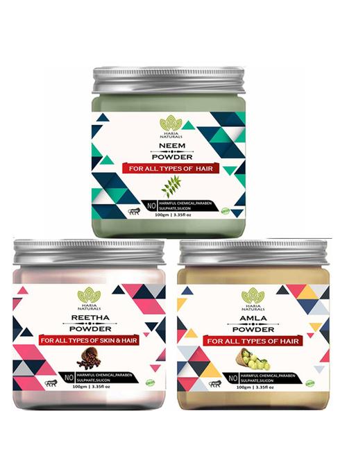 pack of 3 100% pure & natural powder combo - 18637871 - Very Small Image - 1