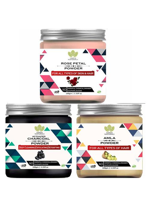 pack of 3 100% pure & natural powder combo - 18637879 - Very Small Image - 1