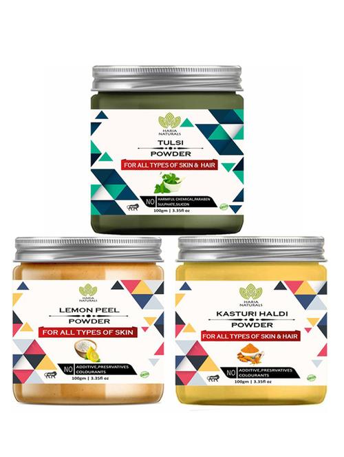 pack of 3 100% pure & natural powder combo - 18637880 - Very Small Image - 1