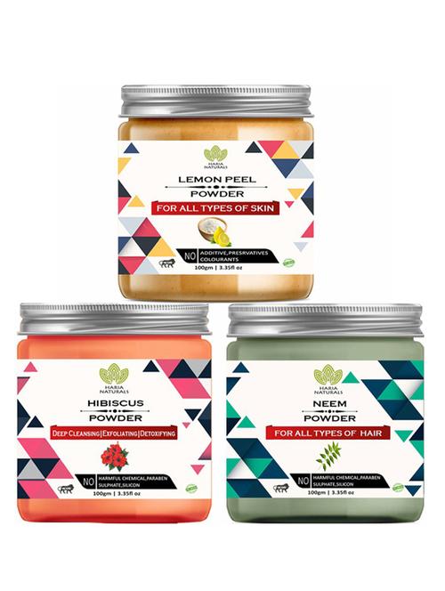 pack of 3 100% pure & natural powder combo - 18637882 - Very Small Image - 1