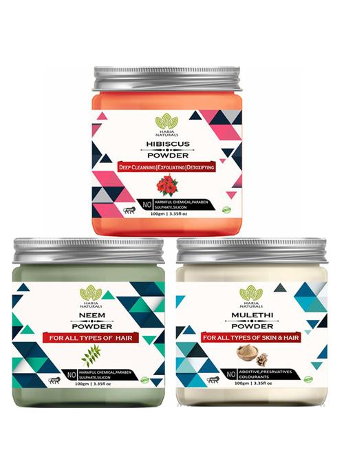 pack of 3 100% pure & natural powder combo - 18637890 - Very Small Image - 1