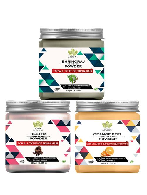 pack of 3 100% pure & natural powder combo - 18637894 - Very Small Image - 1