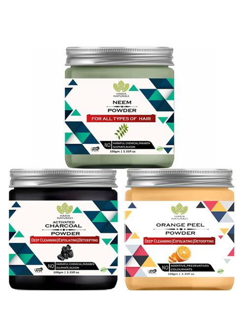 pack of 3 100% pure & natural powder combo - 18637895 - Very Small Image - 1