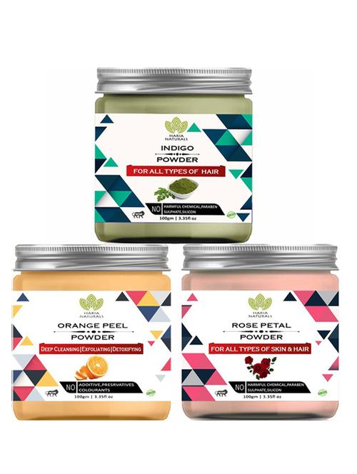 pack of 3 100% pure & natural powder combo - 18637898 - Very Small Image - 1