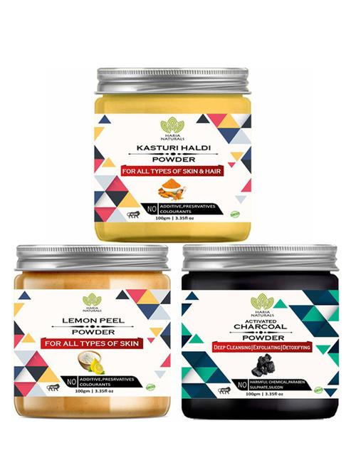 pack of 3 100% pure & natural powder combo - 18637899 - Very Small Image - 1