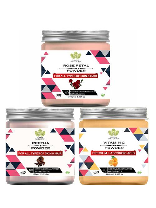 pack of 3 100% pure & natural powder combo - 18637903 - Very Small Image - 1