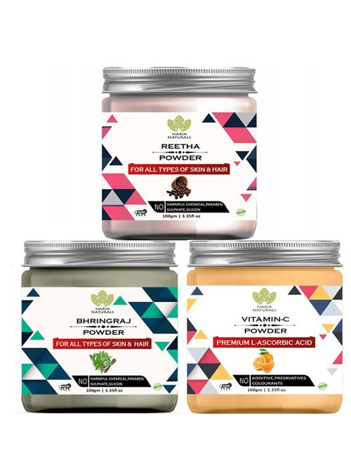 pack of 3 100% pure & natural powder combo - 18637907 - Very Small Image - 1