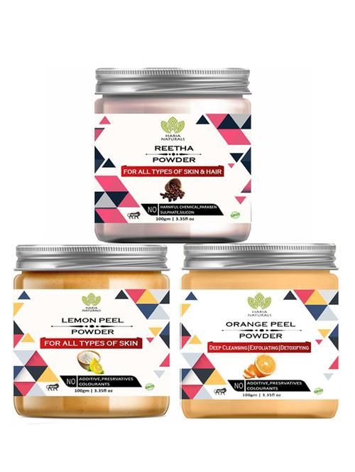 pack of 3 100% pure & natural powder combo - 18637912 - Very Small Image - 1