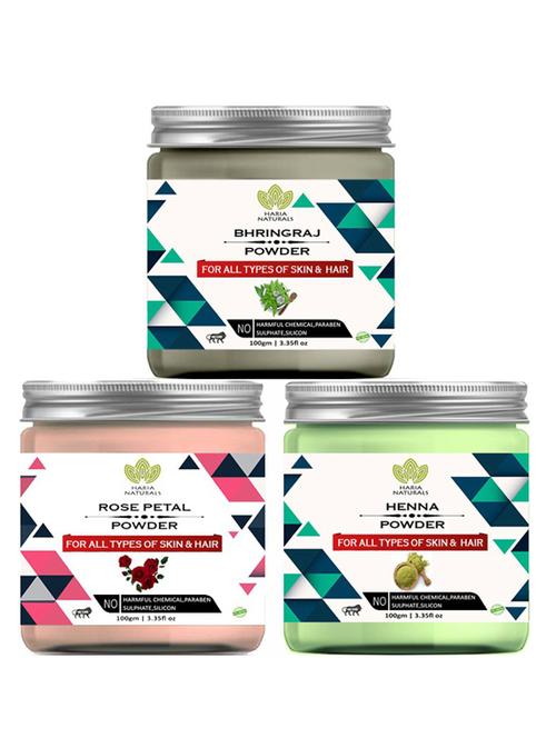 pack of 3 100% pure & natural powder combo - 18637924 - Very Small Image - 1