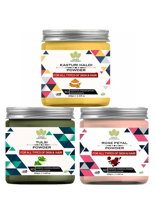 pack of 3 100% pure & natural powder combo - 18637927 - Very Small Image - 1