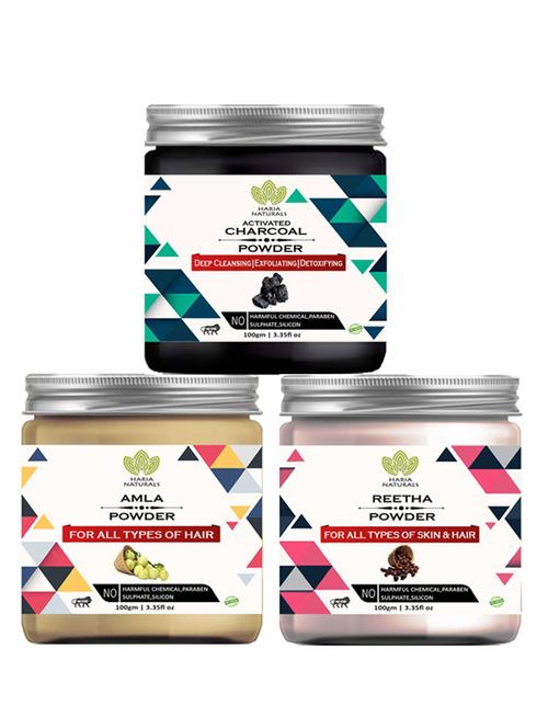 pack of 3 100% pure & natural powder combo - 18637935 - Very Small Image - 1