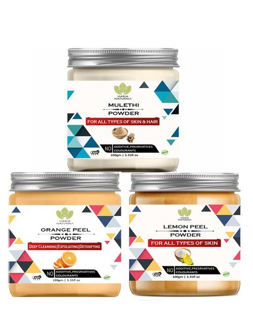 pack of 3 100% pure & natural powder combo - 18637937 - Very Small Image - 1