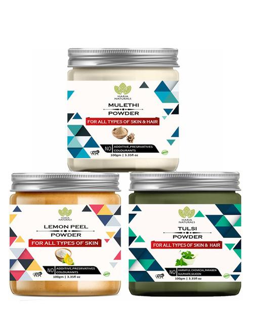 pack of 3 100% pure & natural powder combo - 18637942 - Very Small Image - 1