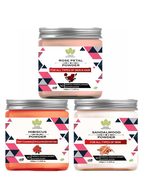 pack of 3 100% pure & natural powder combo - 18637946 - Very Small Image - 1