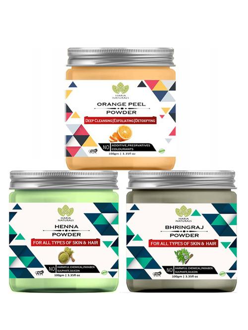 pack of 3 100% pure & natural powder combo - 18637953 - Very Small Image - 1