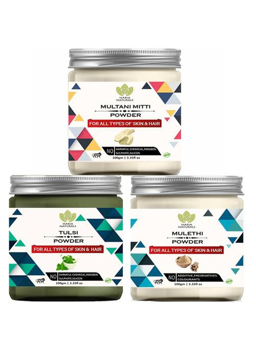 pack of 3 100% pure & natural powder combo - 18637957 - Very Small Image - 1