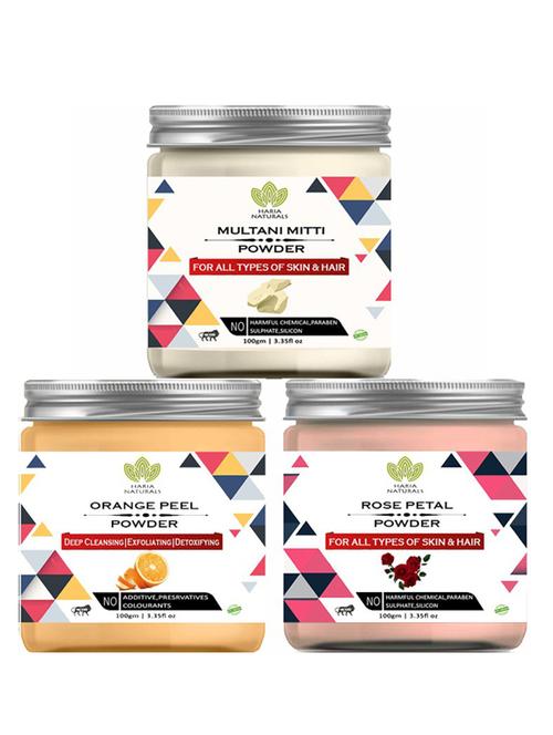 pack of 3 100% pure & natural powder combo - 18637959 - Very Small Image - 1