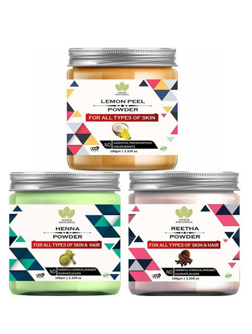 pack of 3 100% pure & natural powder combo - 18637960 - Very Small Image - 1