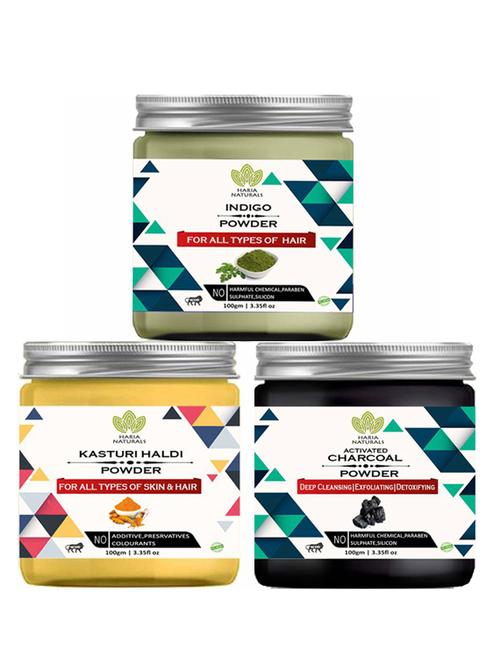 pack of 3 100% pure & natural powder combo - 18637961 - Very Small Image - 1