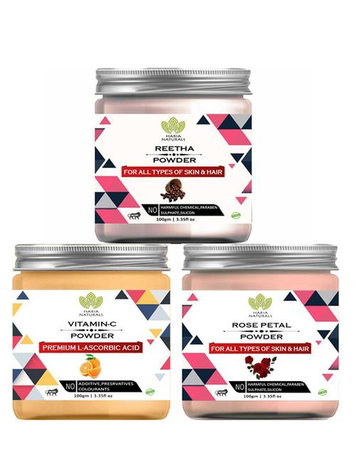 pack of 3 100% pure & natural powder combo - 18637966 - Very Small Image - 1