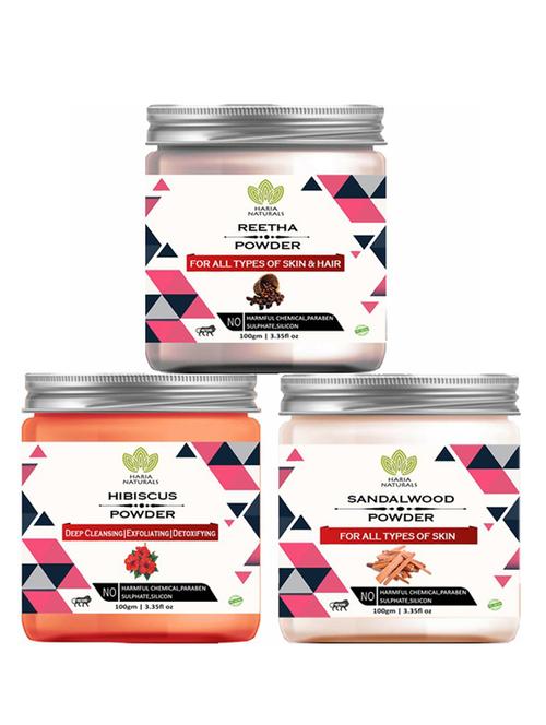 pack of 3 100% pure & natural powder combo - 18637968 - Very Small Image - 1