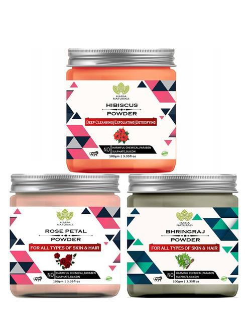 pack of 3 100% pure & natural powder combo - 18637969 - Very Small Image - 1