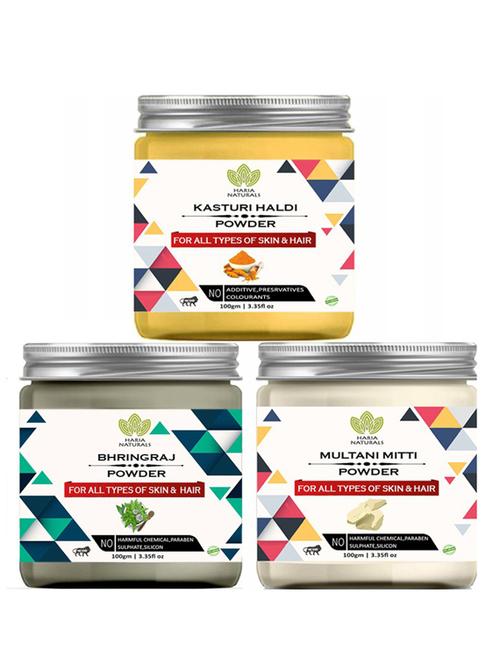 pack of 3 100% pure & natural powder combo - 18637972 - Very Small Image - 1