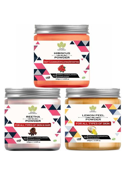 pack of 3 100% pure & natural powder combo - 18637973 - Very Small Image - 1